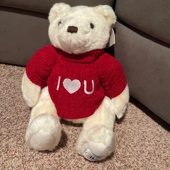 Plush Teddy Bear with Red Sweater - Picture 1 of 2